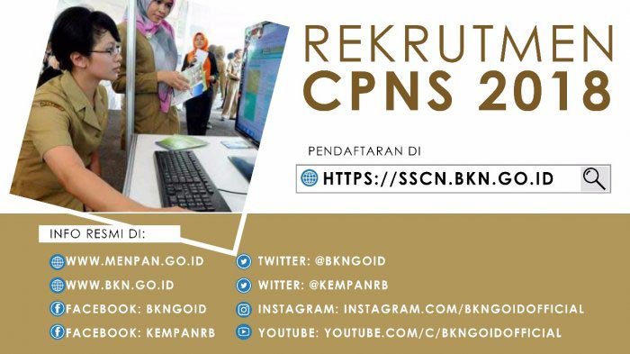 Situs resmi seleksi calon pegawai negeri sipil (CPNS) https://sscn.bkn.go.id/ kembali diaktifkan pada pukul 13.00 WIB, Rabu (19/9/2018). 