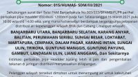 Perbaikan Pipa Headder 1200mm PDAM Intan Banjar, Berikut Wilayah Terdampak