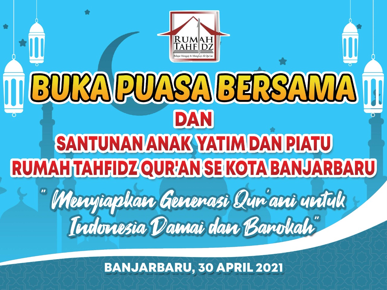 Bukber dan Santunan Anak Yatim Piatu RTQ se Kota Banjarbaru