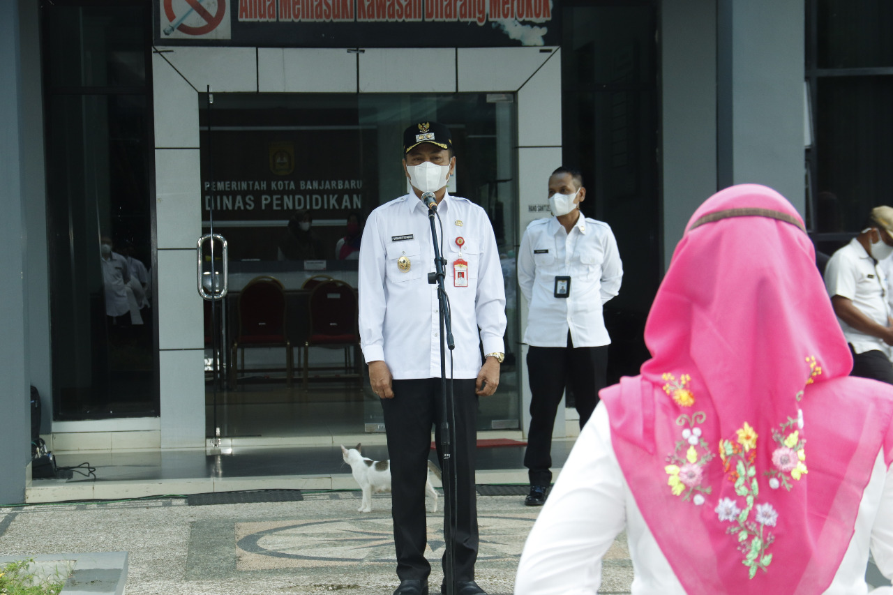 Jelang PTM, Wawali Banjarbaru Minta Seluruh Kepsek dan Guru Sudah Divaksin