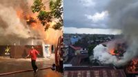 eks Pasar Bauntung Banjarbaru Hangus Tebakar