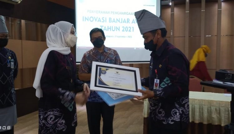 DKISP Kabupaten Banjar Raih Penghargaan Inovasi Terbanyak Tahun 2021