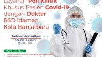 Mulai Hari Ini, RSDI Banjarbaru Buka Layanan Konsultasi Khusus Pasien Covid-19