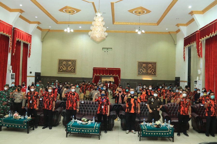 Pelepasan Relawan Task Force Kemanusiaan Cabang Pemuda Pancasila Banjarbaru