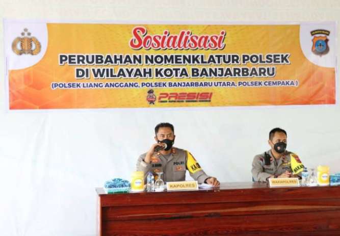 Tiga Polsek di Banjarbaru Berganti Nama