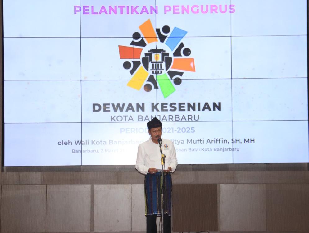 Wartono Resmi Dilantik Jadi Ketua Dewan Kesenian Kota Banjarbaru